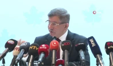 Gelecek Partisi lideri Davutoğlu: ‘Kayyum atamak halkı cezalandırmak demektir’